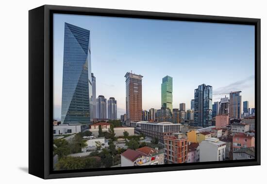 High-rise buildings, Istanbul, Turkey.-Ali Kabas-Framed Stretched Canvas