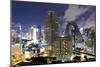 High Rise Buildings of Bangkok at Night from Rembrandt Hotel and Towers-Lee Frost-Mounted Photographic Print