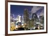 High Rise Buildings of Bangkok at Night from Rembrandt Hotel and Towers-Lee Frost-Framed Photographic Print