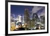 High Rise Buildings of Bangkok at Night from Rembrandt Hotel and Towers-Lee Frost-Framed Photographic Print