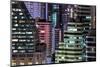 High Rise Buildings of Bangkok at Night from Rembrandt Hotel and Towers-Lee Frost-Mounted Photographic Print