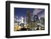 High Rise Buildings of Bangkok at Night from Rembrandt Hotel and Towers-Lee Frost-Framed Photographic Print