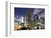 High Rise Buildings of Bangkok at Night from Rembrandt Hotel and Towers-Lee Frost-Framed Photographic Print