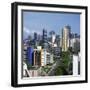 High Rise Buildings on the City Skyline of Salvador in Bahia State in Brazil, South America-Geoff Renner-Framed Photographic Print