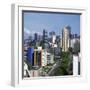 High Rise Buildings on the City Skyline of Salvador in Bahia State in Brazil, South America-Geoff Renner-Framed Photographic Print