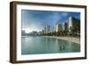 High Rise Hotels on Waikiki Beach, Oahu, Hawaii, United States of America, Pacific-Michael Runkel-Framed Photographic Print