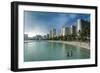 High Rise Hotels on Waikiki Beach, Oahu, Hawaii, United States of America, Pacific-Michael Runkel-Framed Photographic Print