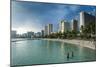 High Rise Hotels on Waikiki Beach, Oahu, Hawaii, United States of America, Pacific-Michael Runkel-Mounted Photographic Print