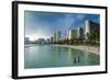 High Rise Hotels on Waikiki Beach, Oahu, Hawaii, United States of America, Pacific-Michael Runkel-Framed Photographic Print