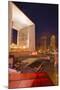 High Rise Office Buildings and La Grande Arche in the La Defense Area at Night-Julian Elliott-Mounted Photographic Print