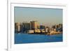High-rises along the waterfront in Tokyo Harbor at dawn, Tokyo, Japan-Keren Su-Framed Premium Photographic Print