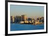 High-rises along the waterfront in Tokyo Harbor at dawn, Tokyo, Japan-Keren Su-Framed Premium Photographic Print