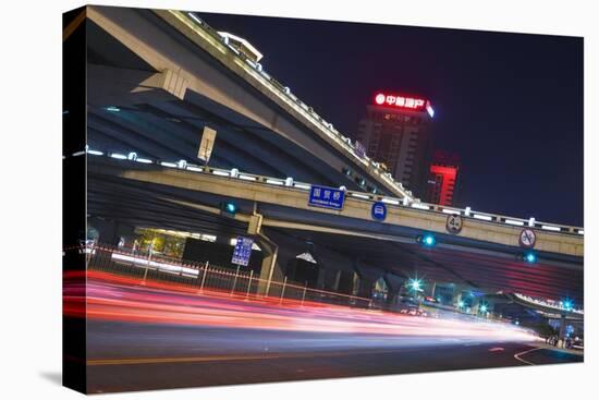 High-Rises and Flyovers in Chaoyang.-Jon Hicks-Stretched Canvas