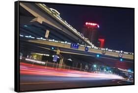 High-Rises and Flyovers in Chaoyang.-Jon Hicks-Framed Stretched Canvas