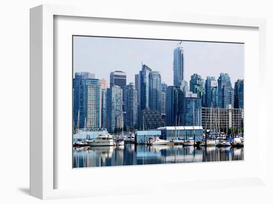 High Rises Downtown Vancouver-null-Framed Art Print