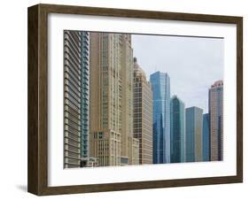 High Rises in Lujiazui Financial District, Pudong, Shanghai, China-Keren Su-Framed Premium Photographic Print