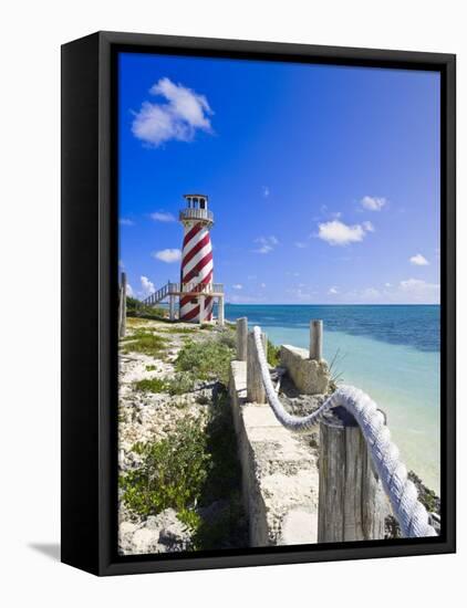 High Rock Lighthouse at High Rock, Grand Bahama, the Bahamas, West Indies, Central America-Michael DeFreitas-Framed Stretched Canvas