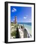 High Rock Lighthouse at High Rock, Grand Bahama, the Bahamas, West Indies, Central America-Michael DeFreitas-Framed Photographic Print