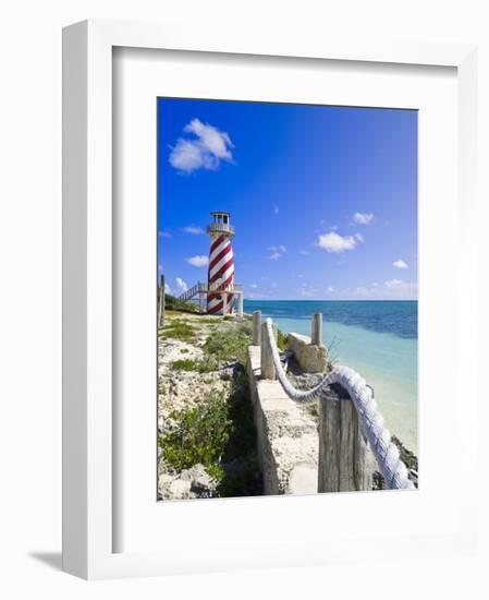 High Rock Lighthouse at High Rock, Grand Bahama, the Bahamas, West Indies, Central America-Michael DeFreitas-Framed Photographic Print