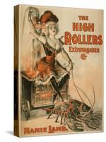 High Rollers Extravaganza "Mamie Lamb" Play Poster-Lantern Press-Stretched Canvas