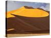 High Sand Dune Illuminated at Dawn at Sossusvlei, Namibia-Frances Gallogly-Stretched Canvas