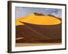 High Sand Dune Illuminated at Dawn at Sossusvlei, Namibia-Frances Gallogly-Framed Photographic Print