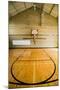 High school basketball court and "head of key" at Webster Groves High School in Webster Groves,...-null-Mounted Photographic Print
