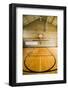 High school basketball court and "head of key" at Webster Groves High School in Webster Groves,...-null-Framed Photographic Print