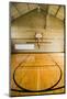 High school basketball court and "head of key" at Webster Groves High School in Webster Groves,...-null-Mounted Photographic Print