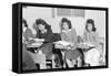 High school biology class  Manzanar Relocation Center, 1943-Ansel Adams-Framed Stretched Canvas