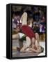 High School Boy's Wrestling Competition-null-Framed Stretched Canvas