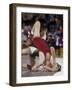 High School Boy's Wrestling Competition-null-Framed Photographic Print