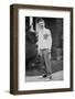 High School Boy Wearing His Varsity Sweater, Ca. 1945-null-Framed Photographic Print