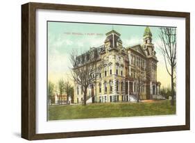 High School, Flint, Michigan-null-Framed Art Print