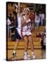 High School Girls Basketball Players in Action During a Game-null-Stretched Canvas