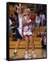 High School Girls Basketball Players in Action During a Game-null-Framed Stretched Canvas