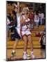 High School Girls Basketball Players in Action During a Game-null-Mounted Premium Photographic Print