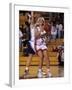 High School Girls Basketball Players in Action During a Game-null-Framed Photographic Print