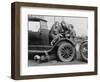 High School Girls Learn Auto Mechanics Photograph - Washington, DC-Lantern Press-Framed Art Print