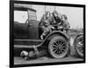 High School Girls Learn Auto Mechanics Photograph - Washington, DC-Lantern Press-Framed Art Print