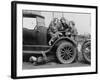 High School Girls Learn Auto Mechanics Photograph - Washington, DC-Lantern Press-Framed Art Print