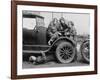 High School Girls Learn Auto Mechanics Photograph - Washington, DC-Lantern Press-Framed Art Print