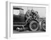 High School Girls Learn Auto Mechanics Photograph - Washington, DC-Lantern Press-Framed Art Print