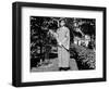 High School Grad Poses in His Cap and Gown, Ca. 1944-null-Framed Photographic Print