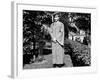 High School Grad Poses in His Cap and Gown, Ca. 1944-null-Framed Photographic Print