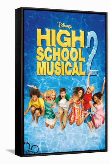 High School Musical 2 - One Sheet-Trends International-Framed Stretched Canvas
