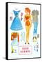 High School Paper Doll-null-Framed Stretched Canvas