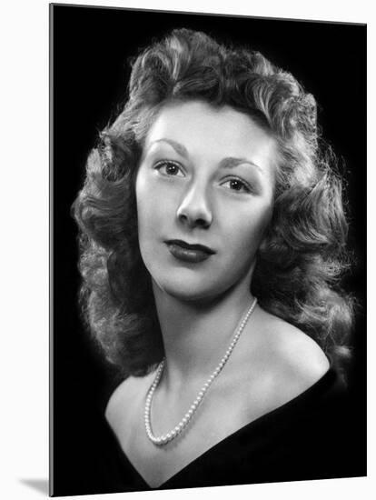 High School Portrait of a Beautiful Young Woman, Ca. 1946-null-Mounted Photographic Print