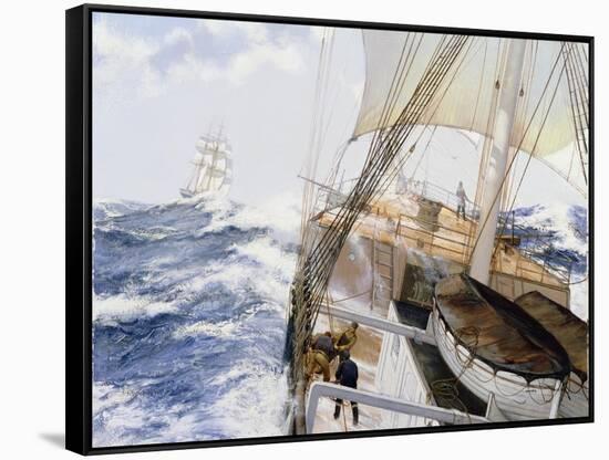 High Seas, 1990s-James Brereton-Framed Stretched Canvas