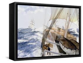 High Seas, 1990s-James Brereton-Framed Stretched Canvas